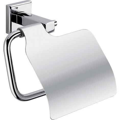 Portarotolo coperto da muro in acciaio inox AISI 304 e Cromall 6925 Gedy serie COLORADO Cromato (1/2)