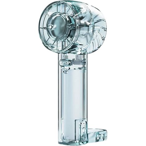 1 Ventilateur portable, crochet rétractable, 3 vitesses, batterie 1200mAh, USB-C, pour bureau sport voyage (1/5)