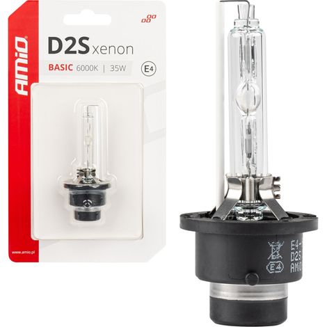 Bombilla de xenón, filamento de xenón D2S 6000K, blíster básico amio-03861 (1/5)