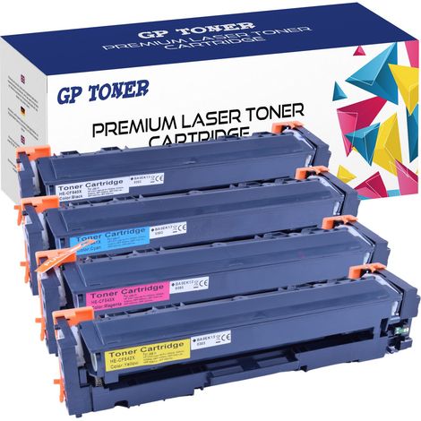 4 cartouches de toner pour imprimante HP GP-H404X/CF544X CMJN (1/5)