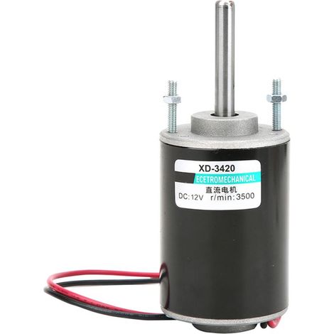 Moteur électrique à courant continu à aimant permanent 30 W CW/CCW haute vitesse (12 V 3500 tr/min) (1/5)