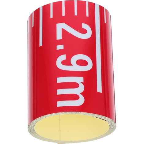 Indicateur de niveau d'eau du réservoir autocollant 10 cm x 3 m en PVC, règle adhésive résistante aux intempéries pour gestion commerciale de l'eau, mesure précise pour piscines (1/5)
