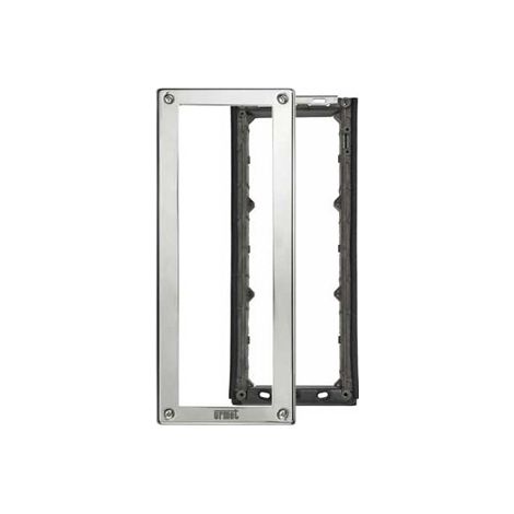 Telaio porta moduli con cornice 3 moduli per pulsantiera Urmet 1158/63