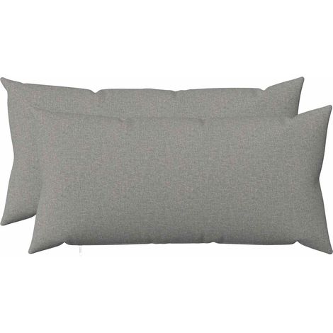 Cuscino con cuscino HEERLEN 2 pz Grigio Nuvola Tessuto vidaXL (1/5)