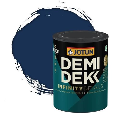 JOTUN - Peinture Bois, Lasure Opaque Satinée - RAL 5013 - Bleu Cobalt - 0,75L (1/2)