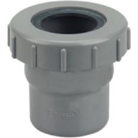 Wavin – Raccord d'évacuation PVC – Manchette à joint femelle/femelle 40 mm – Pour évacuation eaux usées – PVC-U lisse