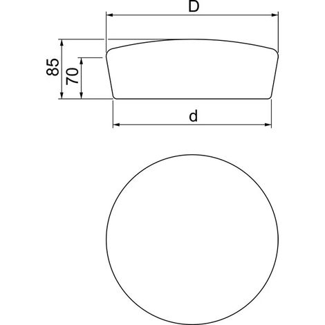 OBO Bettermann Tapón intumescente Ø122x70mm Espuma de celda cerrada elástica permanente marrón, 7202565