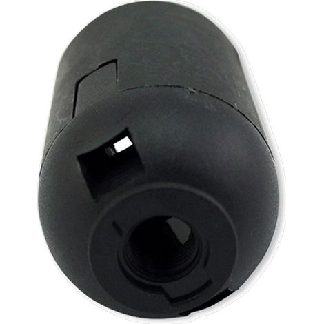 PORTALAMPADA PVC E27 NERO (1/4)
