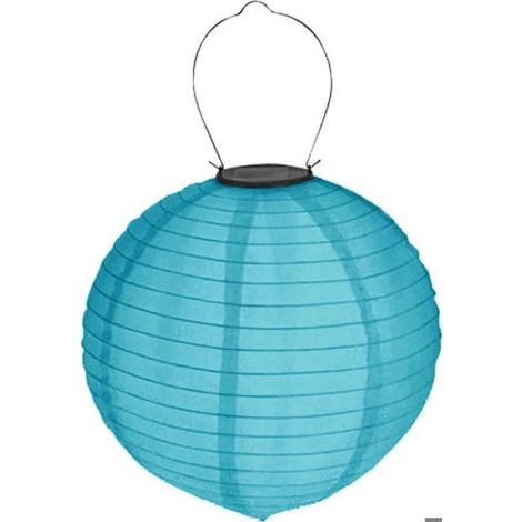 Lot de 4 lanternes solaires LED Ø 20 cm, lanternes de jardin décoratives colorées avec abat-jour sphérique. meilleur prix (1/2)