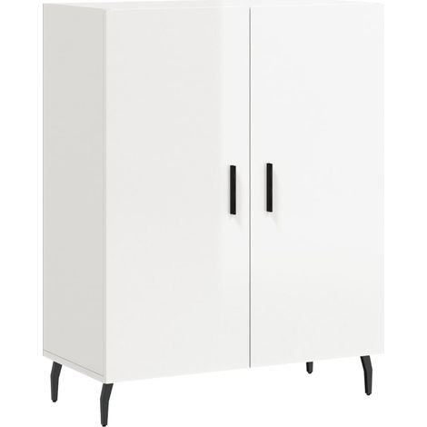 Maison Exclusive - Aparador de madera contrachapada blanco brilla (1/5)