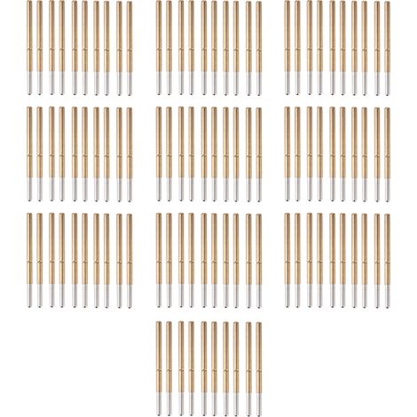 100 Pointes de Test Ressort P125-J en Laiton Acier Inoxydable Tête Ronde Broches Pogo (1/5)