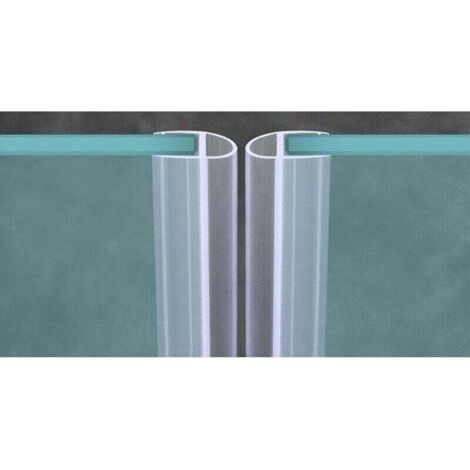 Joint de douche, joint de baignoire, joint mural de douche, pour parois en verre de 6 mm/8 mm/10 mm/12 mm d'épaisseur, joint de douche (10 mm, type U 550 cm) (1/3)