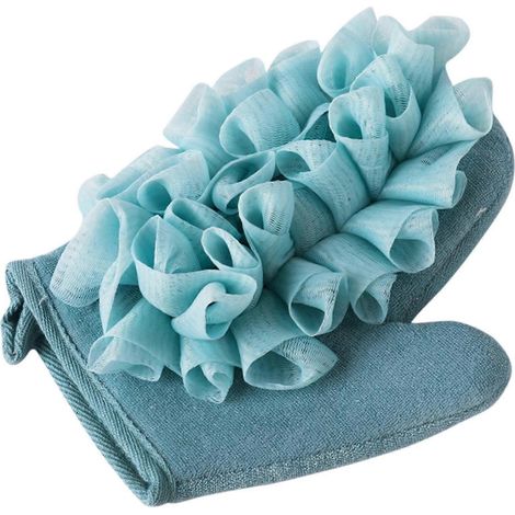 Gants éponges de bain avec luffas de douche multifonctionnels pour exfolier le dos