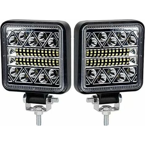 BR-Vie 102W Phare de Travail à LED 10200LM Feux de Recul Led 12v, Phare Led Projecteurs pour voiture, tracteur bateau, 12-24v camion, 2 pcs