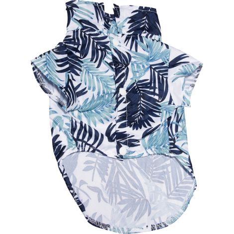 1 chemise pour chien, motif fleuri hawaïen, tissu mousseline respirant, anti-moustiques, pour été et printemps (1/5)