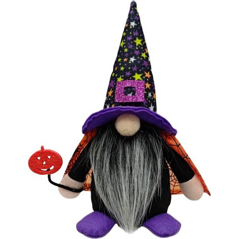 Nain Décor - Ornement Nain Sans Gaze - 26 x 11 x 9 cm - Noir - Pour Décoration Halloween Maison Bureau Fête - 1 Pièce (1/5)
