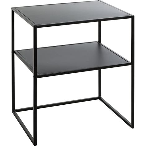 HAKU Möbel Tavolino nero, metallo - Dim.: L 50 cm x A 60 cm x P 40 cm, Stile: Moderno (1/5)