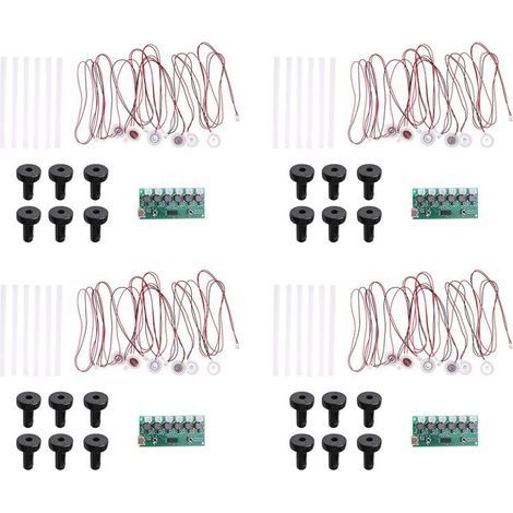 4X Module D'Humidificateur Kit de Bricolage Carte de Contrôle de Nébulisation Nébuliseur Ultrasonique Pilote de Brouillard Circuit Imprimé 6 Buses (1/4)