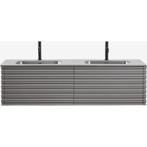 Conjunto de mueble de baño en madera con lavabos integrados Noura SKLUM             