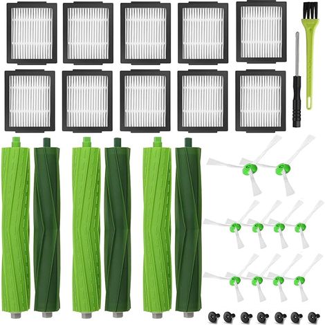 Ricambi FOREHILL per iRobot i7 i7+ i3 i3+ i4 i4+ i6 i6+ i8 i8+ j7 E5 E6 E7, accessori Roomba 3 paia di spazzole principali (1/5)