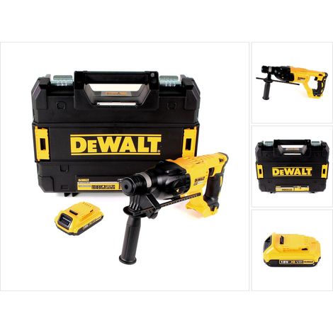 DeWalt DCH 133 NT Marteau combiné sans fil 18V 2,6J SDS plus Brushless + 1x batterie 2,0Ah + TSTAK - sans chargeur