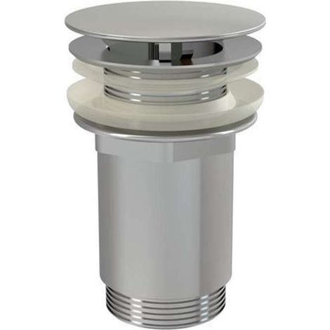 10° Bonde à écoulement libre raccord 5/4', pour lavabo, Chrome (X01439) (1/2)