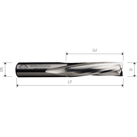 FRESE ELICOIDALI IN HW NEGATIVE Z3 - MOBILTECNICA D8 LU 10 DS8 LT60 Z3 NEG SX