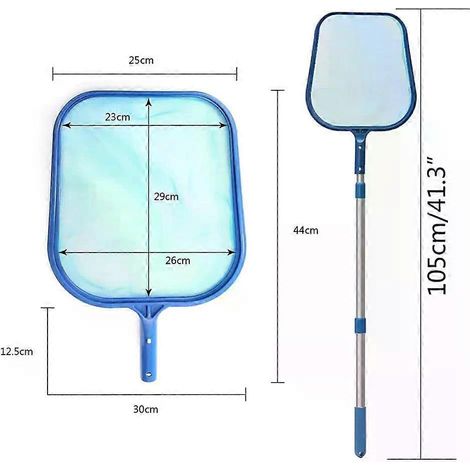 Râteau à feuilles, sac profond, épuisette de piscine, skimmer de spa, filet de piscine, accessoires de nettoyage, Type A (1/5)