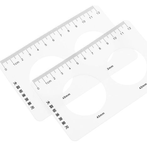 Homoyoyo Lot de 2 règles mesure pour légumes, jauge diamètre (1/5)