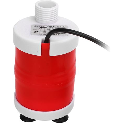 Pompe à eau submersible, étanche, à haut débit, 700 litres/heure, 20 watts, 12 volts CC, adaptée aux camping-cars et aux habitations. (1/5)