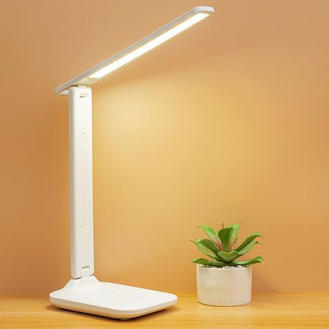 Faltbare LED-Schreibtischlampe, USB-betrieben, dimmbares Nachtlicht, augenschonend (1/5)