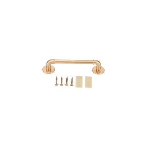 Poignée de porte rétro en alliage de zinc – Base ronde – Couleur dorée – Pour portes et meubles (1/5)