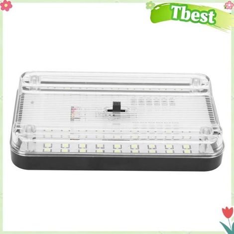 Lampe de lecture LED, plafonnier de voiture 36 LED, éclairage intérieur de toit avec vis de montage pour armoires (1/4)