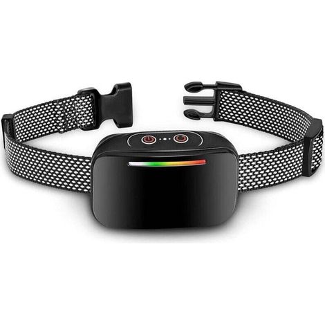 Collier Anti Aboiement pour Chien Automatique avec Contrôle Intelligent des Aboiements, Son Vibration Choc Efficace, 4 Niveaux de Sensibilité avec Indicateur LED, IP67 Étanche et Rechargeable