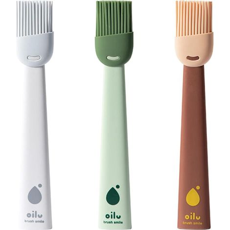 3 Pièces Pinceaux à Pâtisserie Pinceau Alimentaire Pinceau Cuisine Brosse à Huile pour Barbecue en Silicone Résistant à la Chaleur pour La Cuisson Au Barbecue Le Barbecue La Marinade De Cuisine