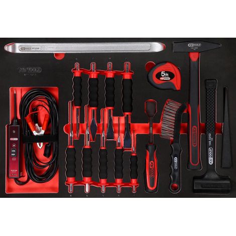 Jeu de marteaux et burins dans insert en mousse, 17 pcs KS Tools (1/2)