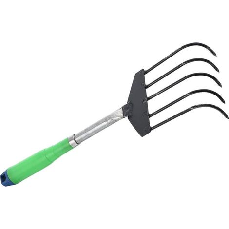 Râteau à Griffes Couleur Aléatoire en Acier Inoxydable pour Récolte de Palourdes et Coquillages 5 Dents Solide pour Fouille de Coquillages sur Plage Outil Domestique (1/5)