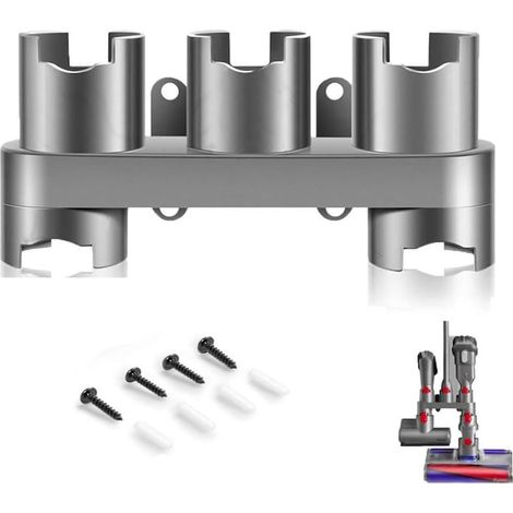 Supporto a parete per accessori per aspirapolvere Dyson, AjieQaQ, materiale resistente, grigio, 1 pezzo (1/5)