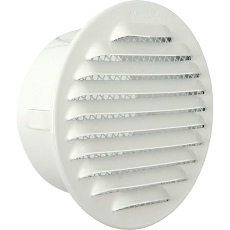 La Ventilazione GTA100RB Griglia Tonda da Incasso, Alluminio Verniciato Bianco (1/5)