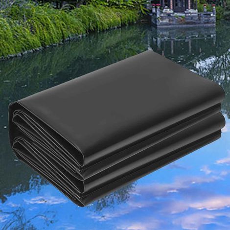 1 Bâche de bassin, 2x4m, Membrane PEHD imperméable, Résistante aux UV, Pour étang poisson et jardin (1/5)