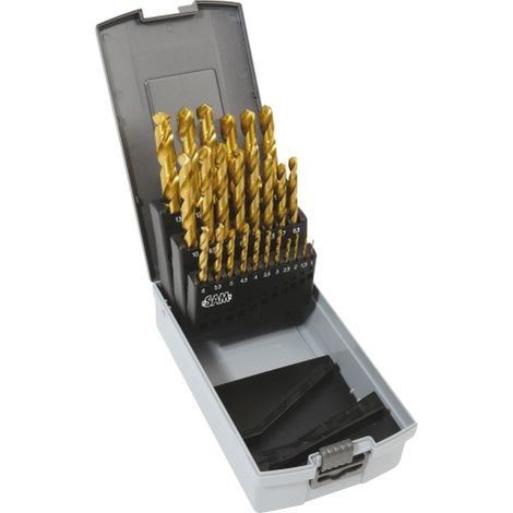 Coffret de forets SAM 1mm à 13mm, 25 pièces ( Prix pour 1 )
