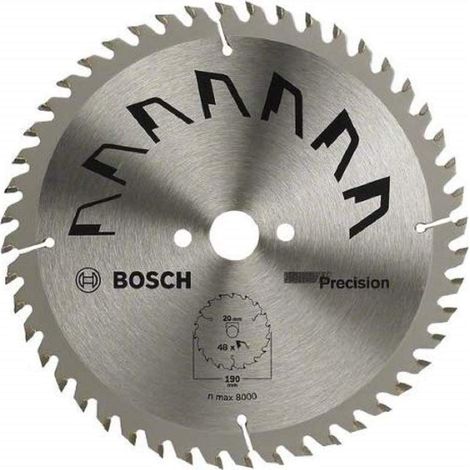 1x Lame de Scie Circulaire Precison (pour Bois, Ø 216 x 2.5/1.5 x 30 mm, 60 Dents, ATB, Accessoire Scie Circulaire)