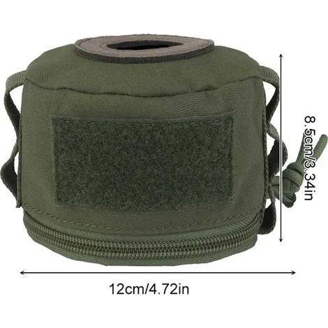 Housse de protection portable vintage pour bidon d'essence, sac de rangement anti-chute et anti-collision pour bouteille de gaz, idéal pour le camping et les réchauds portables.