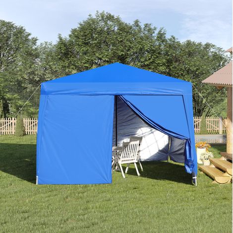 Pavillon Faltpavillon wasserdicht 3x3 m Metall Blau HAVRYA (1/4)