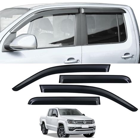 Windabweiser Rauchgrau für VW Amarok Doppelkabine 2009-2022 V6 Kleben Regenabweiser (1/5)