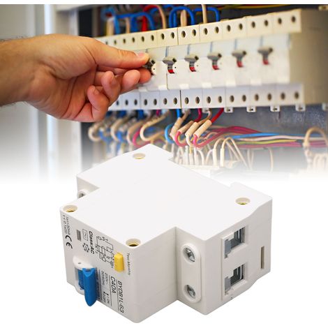 Disjoncteur différentiel BAOYI BYDB1L-63 C40A 230V 40A, interrupteur de protection différentielle 30mA, disjoncteur miniature 1P+N, montage sur rail DIN (1/5)