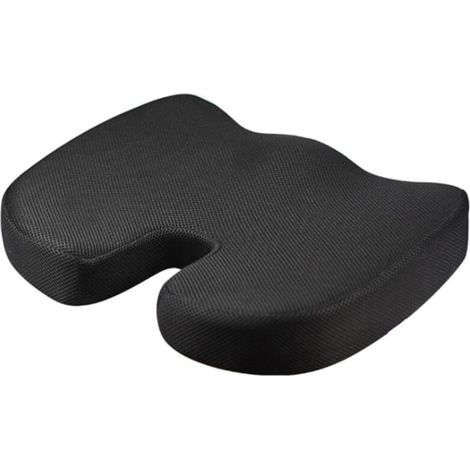 Coussin de chaise, mousse à mémoire de forme à rebond lent, maille, soulage les douleurs du coccyx (1/5)