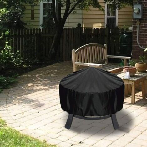 Housse de protection pour brasero,Housse pour Foyer Imperméable de Protection Jardin Patio Extérieur 80 x 65cm (1/5)