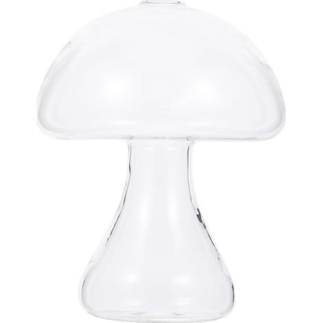 Pot de Fleurs Hydroponique Créatif Forme Champignon pour Plantes Vase Décoratif en Verre Plate pour Maison et Bureau (1/5)