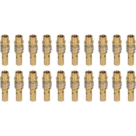 20 Pièces Buse de Torche de Soudage, Porte-Électrode et Diffuseur de Gaz pour Pistolets MIG MAG, Filetage Femelle 15AK (1/5)